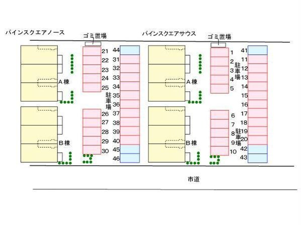 パイン スクエア ノース Aの物件外観写真